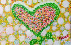 ハート 雪の中で強く咲く心の花 - 【イベント】Challenged Artist Project【2025】