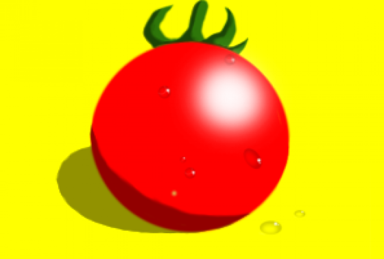 ダイヤ　夏のトマトと水滴