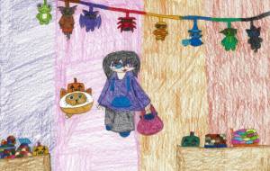 ハロウィンの買い物帰り - にぼし