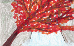 ハート 滝と紅葉の秋 - 【イベント】Challenged Artist Project【2025】 