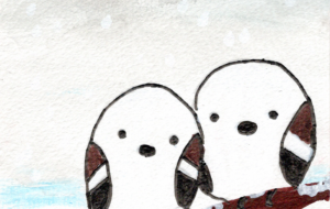 スペード 冬のシマエナガ - 【イベント】Challenged Artist Project【2025】 