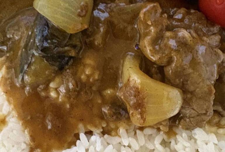 牛肉とナスのカレー