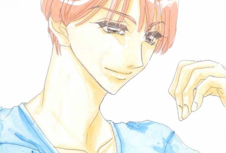 ブルーTシャツの彼