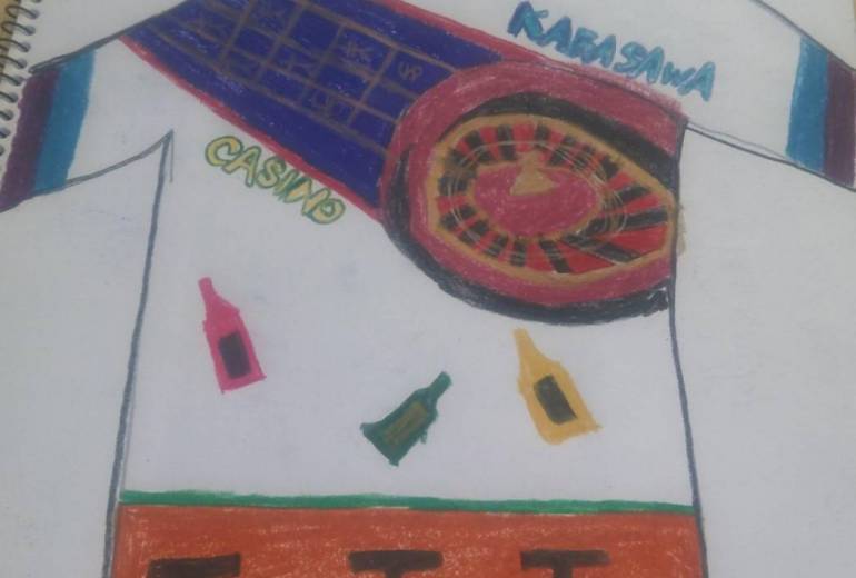 明るいカジノのデザイン　Tシャツ