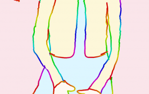 黄色いカーディガンの女性 - ハヤシダ ヨウコ