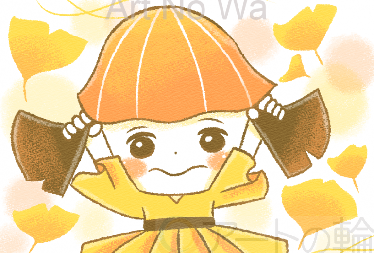 銀杏のようなツインテール