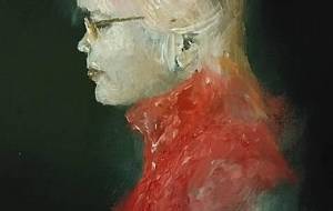 知的女性（写実的アート） - 真鍋哲地 