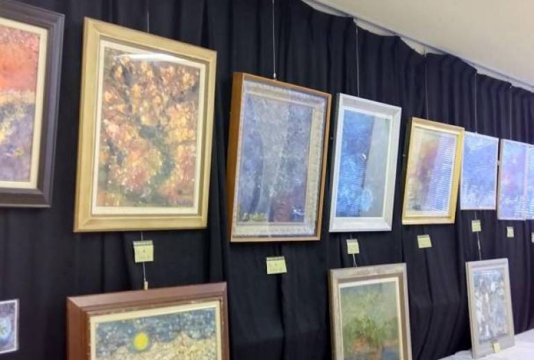 地元のふれあい文化祭。