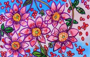 キダチダリアとハナミズキの実 - satti