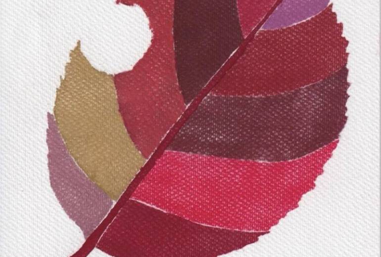 ハート 秋 紅葉