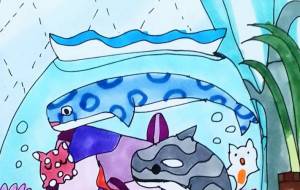 金魚鉢水族館 - ましゅまろまかろん