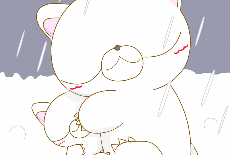 スペード ホッキョクグマの親子