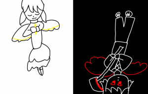 スペード 光の天使と影の堕天使 - 【イベント】Challenged Artist Project【2025】