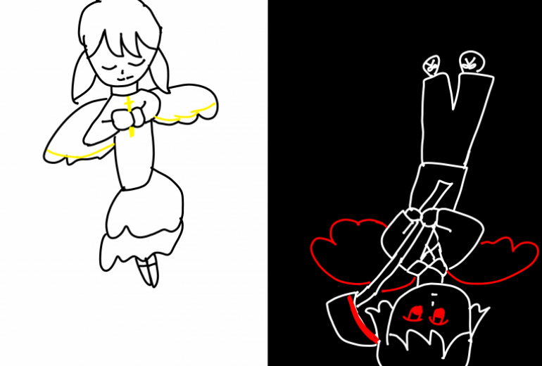 スペード　光の天使と影の堕天使