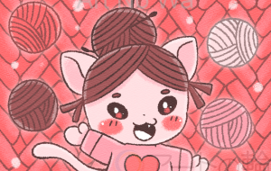 赤い毛糸が好き - はなもも 