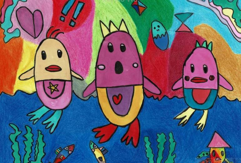 ペンギンの親子