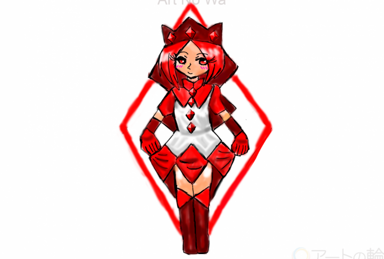 ダイヤ　おしゃれなドレスを着た女王