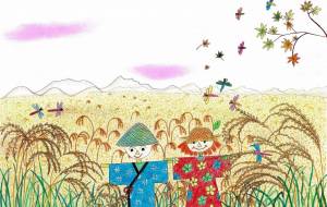 麦畑とかかし - 赤﨑ゆみ子 