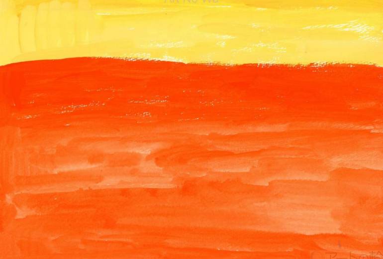 ハート　  秋空の風が吹く景色　