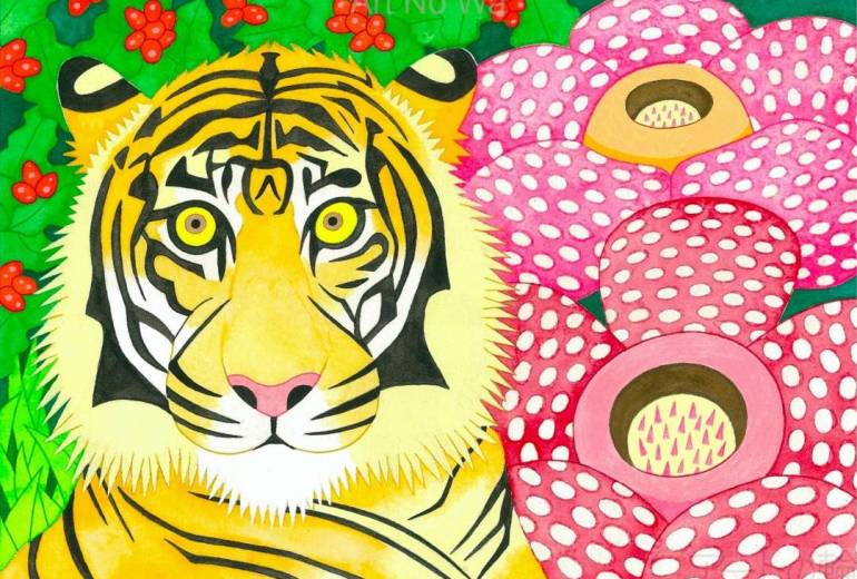 クラブ　虎とラフレシア　（三菱UFJ銀行トランプデザイン用）