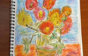 赤色のひまわり - 有本明史 