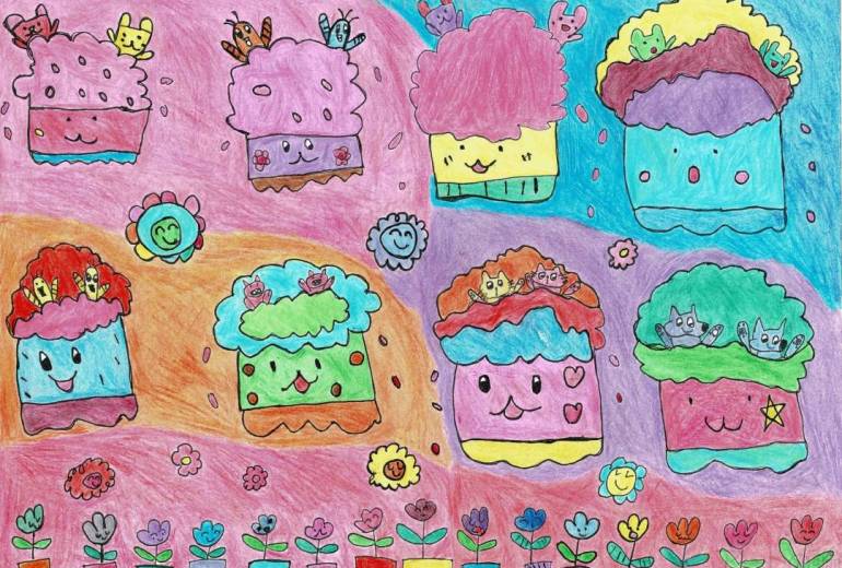 小さな動物たちのかくれんぼ