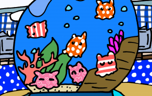 ふわふわ浮かぶメンダコスノードーム - ましゅまろまかろん