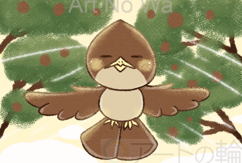 強い日差しにご満悦