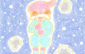 ホネをくわえた犬 - まかろんちゃん 