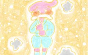 ホネをくわえたイヌ - まかろんちゃん