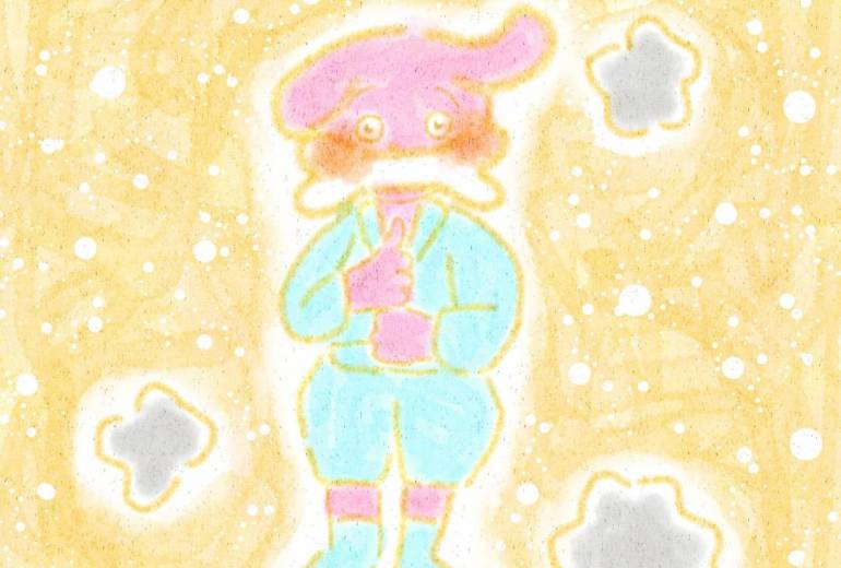 ホネをくわえたイヌ