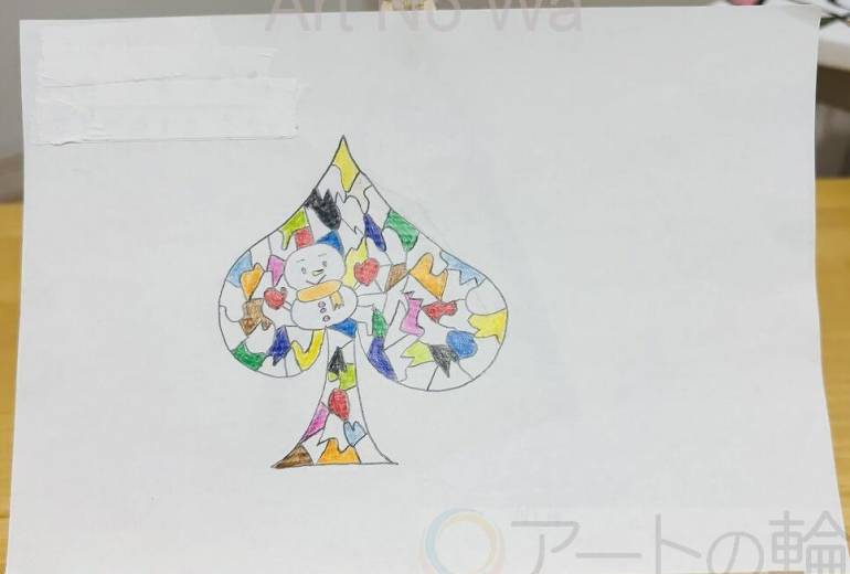 スペード　空から降る雪カラフルに！