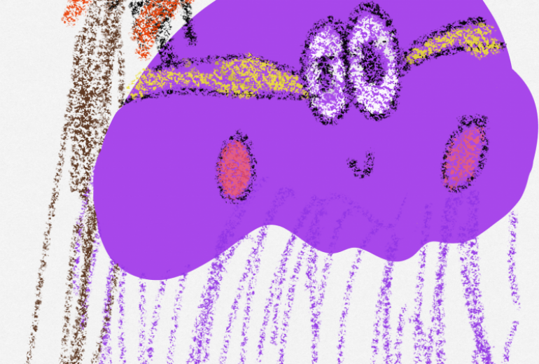 ハート　海月と紅葉