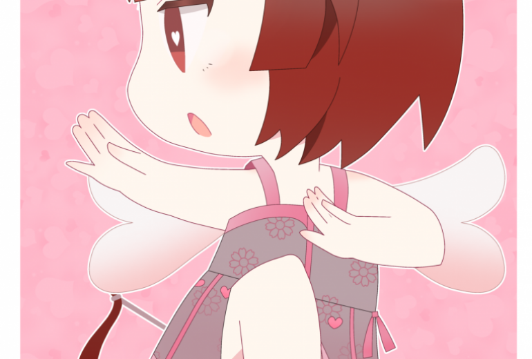 ハート 愛の天使 キューピット