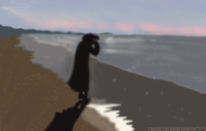 夕暮れの砂浜 - KeN@ 