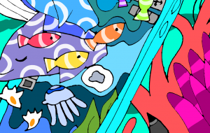 描いて広がる海の世界 - ましゅまろまかろん