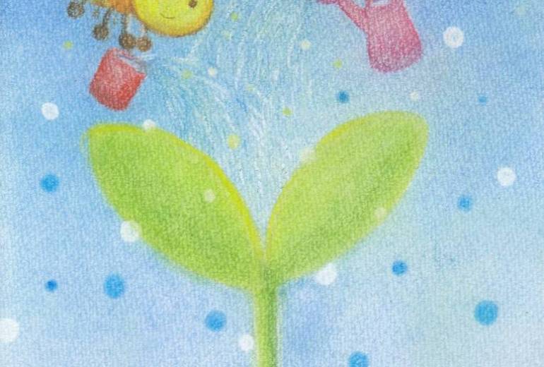 クラブ　植物の成長と見守る動物たち