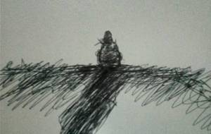 車イスの女性よ貴女は自分の最後を、悲し気持で、身体が不自由としても選ばないで、貴女には優しい心の愛の足があるよ、光りの中、心の豊かさで歩いてる貴女が僕には見えるよ、どうか強く生きて。 - 真鍋哲地 