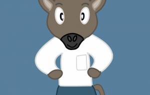 牛君が体操をしている所 - アクター 