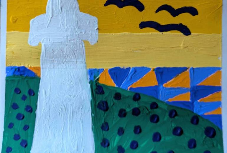 ハート　秋の風景