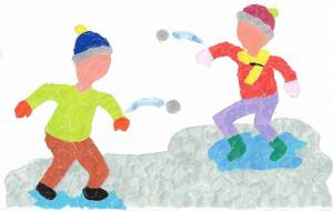 雪がっせん - もぐちゃん 