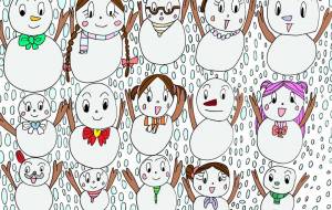 スペード　雪だるま家族 - 【イベント】Challenged Artist Project【2025】 