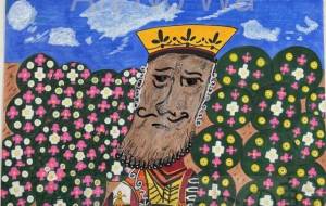 クラブ　イースター島の花ランタナとキングクローバーモアイ像 - 【イベント】Challenged Artist Project【2025】 