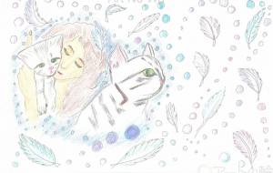 はっぱと猫 - 中野けい子 