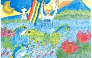 大漁旗　喜びの図案 - 中野けい子 