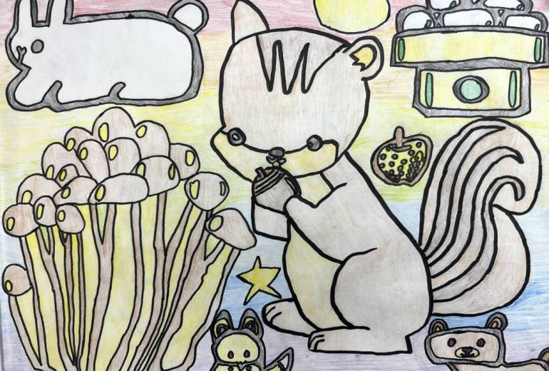 秋のイラストの絵の達人