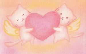 ハート　愛を運ぶ天使のねこたち - 【イベント】Challenged Artist Project【2025】 