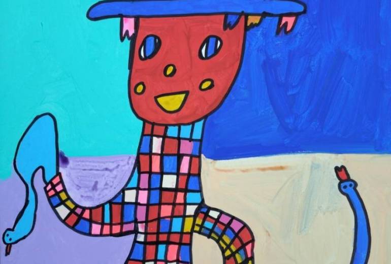 クラブ　少年と蛇女