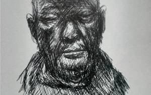 知的障がい者のだいちゃん自転車帰り道の夜空の中だいちゃん何を考えているの、お母さんの事? - 真鍋哲地