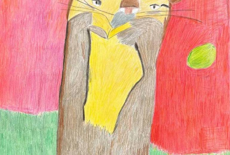 ハート　ハートねこ